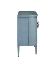 Briallen Blue Demi-Lune Cabinet