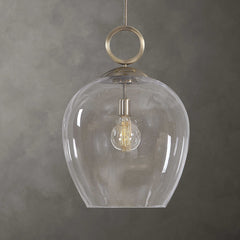 Calix Pendant Light in Aged Brass or Nickel