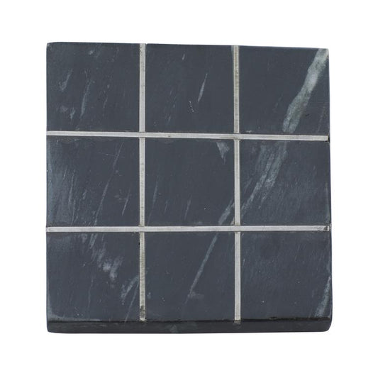 Black Marble Tic-Tac-Toe Board