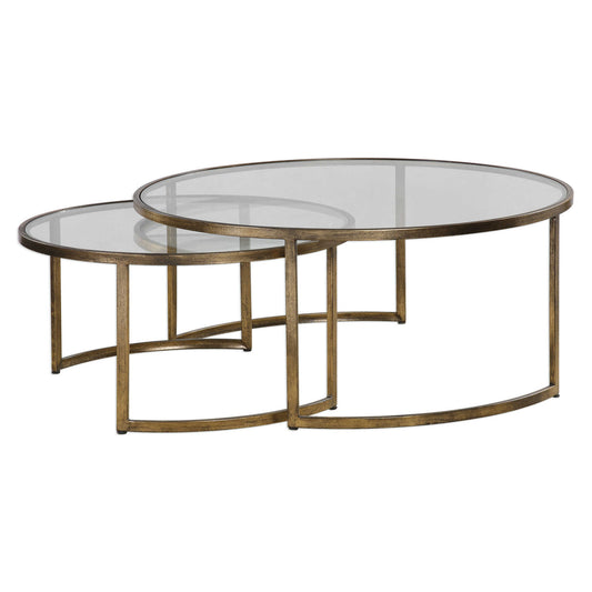 Rhea Nesting Tables - Gold or Black