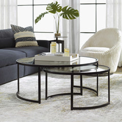 Rhea Nesting Tables - Gold or Black