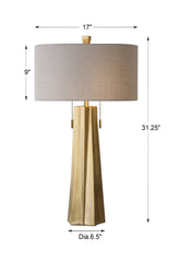 Maris Table Lamp in Antique Brass