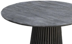 Austin 47" Round Matte Black Dining Table