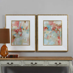 A Touch of Blush Framed Abstract Prints