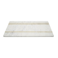 Small Marble Gold Lined Cheese Board