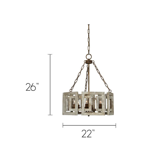 Northwood Lock Square Chandelier