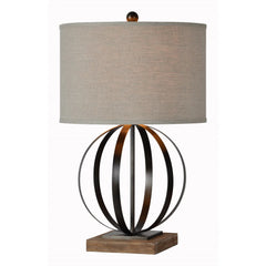 Metal Sphere Currey Table Lamp