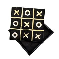 Marble Tic-Tac-Toe Box