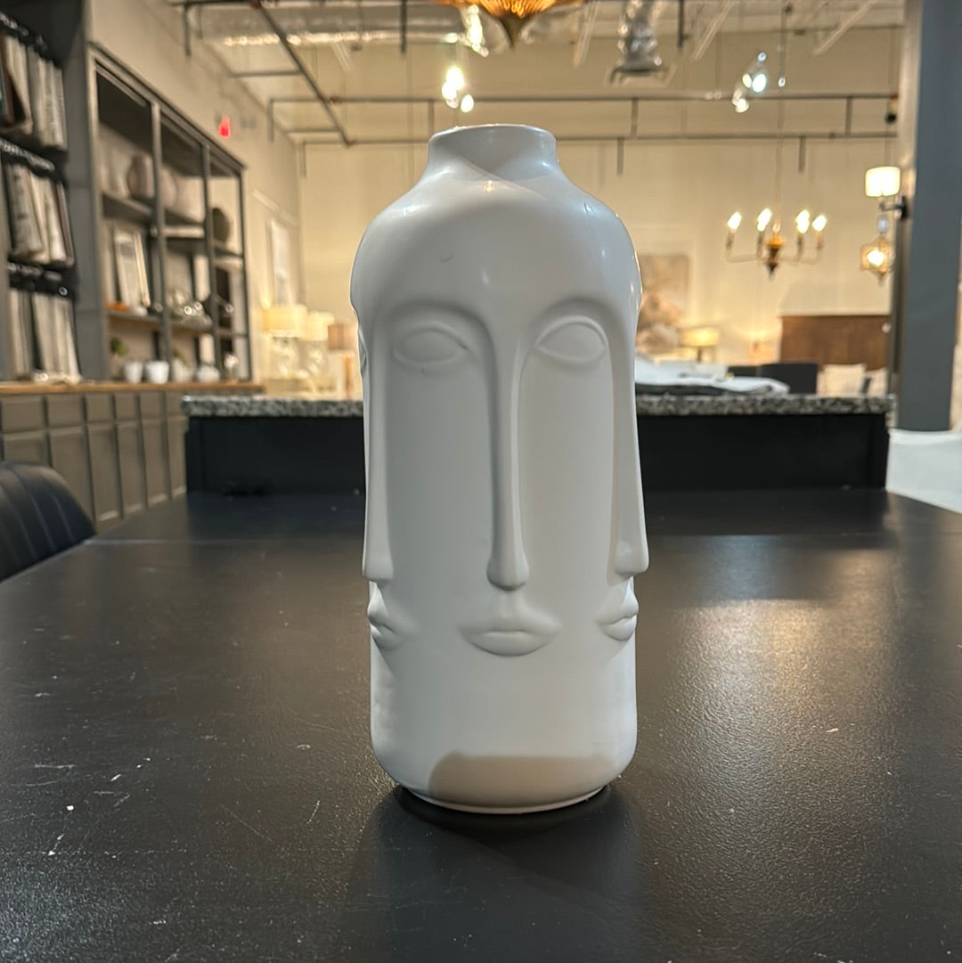 Mid Century Modern White Fornasetti Vase