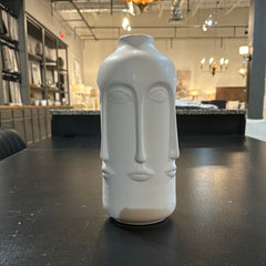 Mid Century Modern White Fornasetti Vase