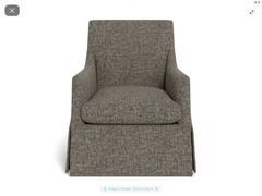 Anniston Swivel Chair - Bellini Slate