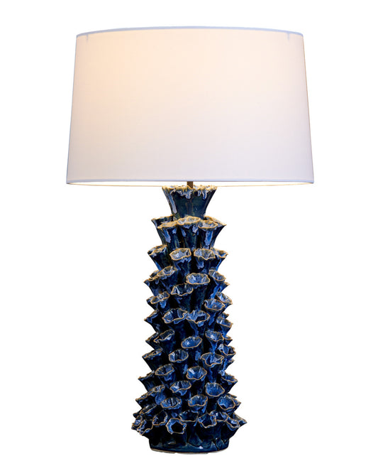 Blue Coral Ceramic Lamp