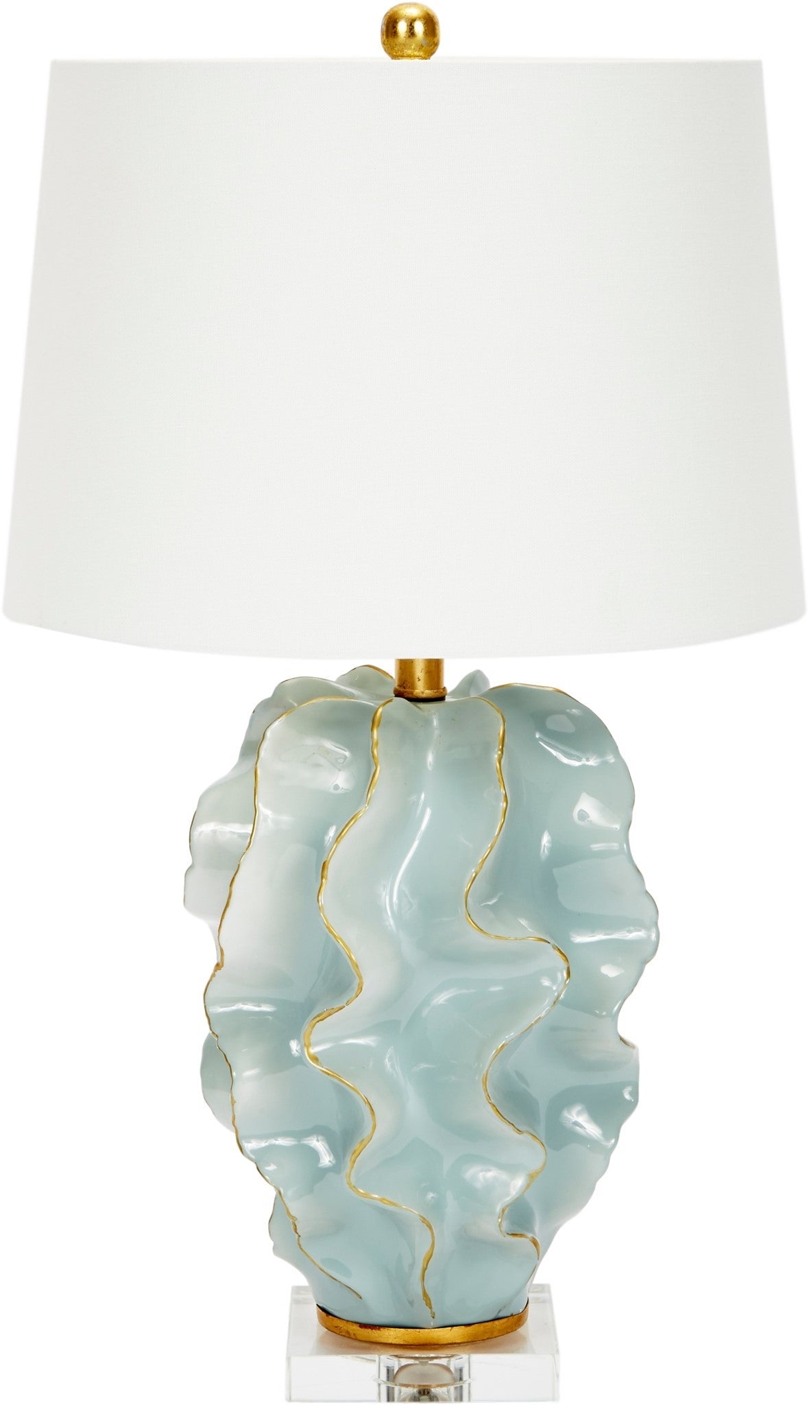 Hannah Ceramic Wave Table Lamp