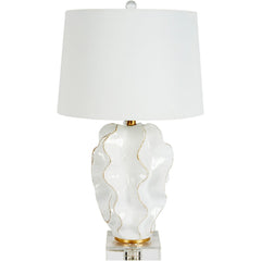 Hannah Ceramic Wave Table Lamp