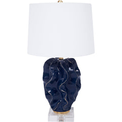 Hannah Ceramic Wave Table Lamp