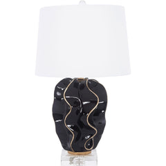 Hannah Ceramic Wave Table Lamp