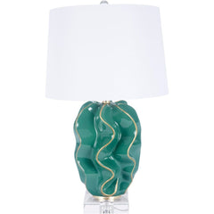 Hannah Ceramic Wave Table Lamp