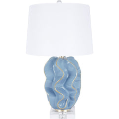 Hannah Ceramic Wave Table Lamp