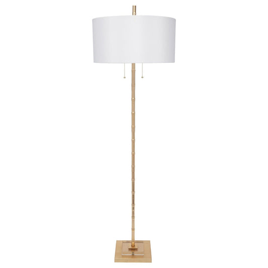 Gold Leaf Sheffler Bamboo Floor Lamp