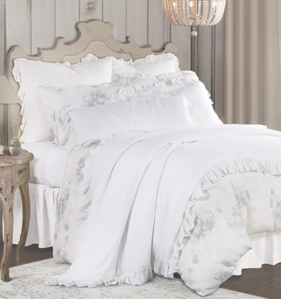 HiEnd Accents  Dalia Linen Bedding Set