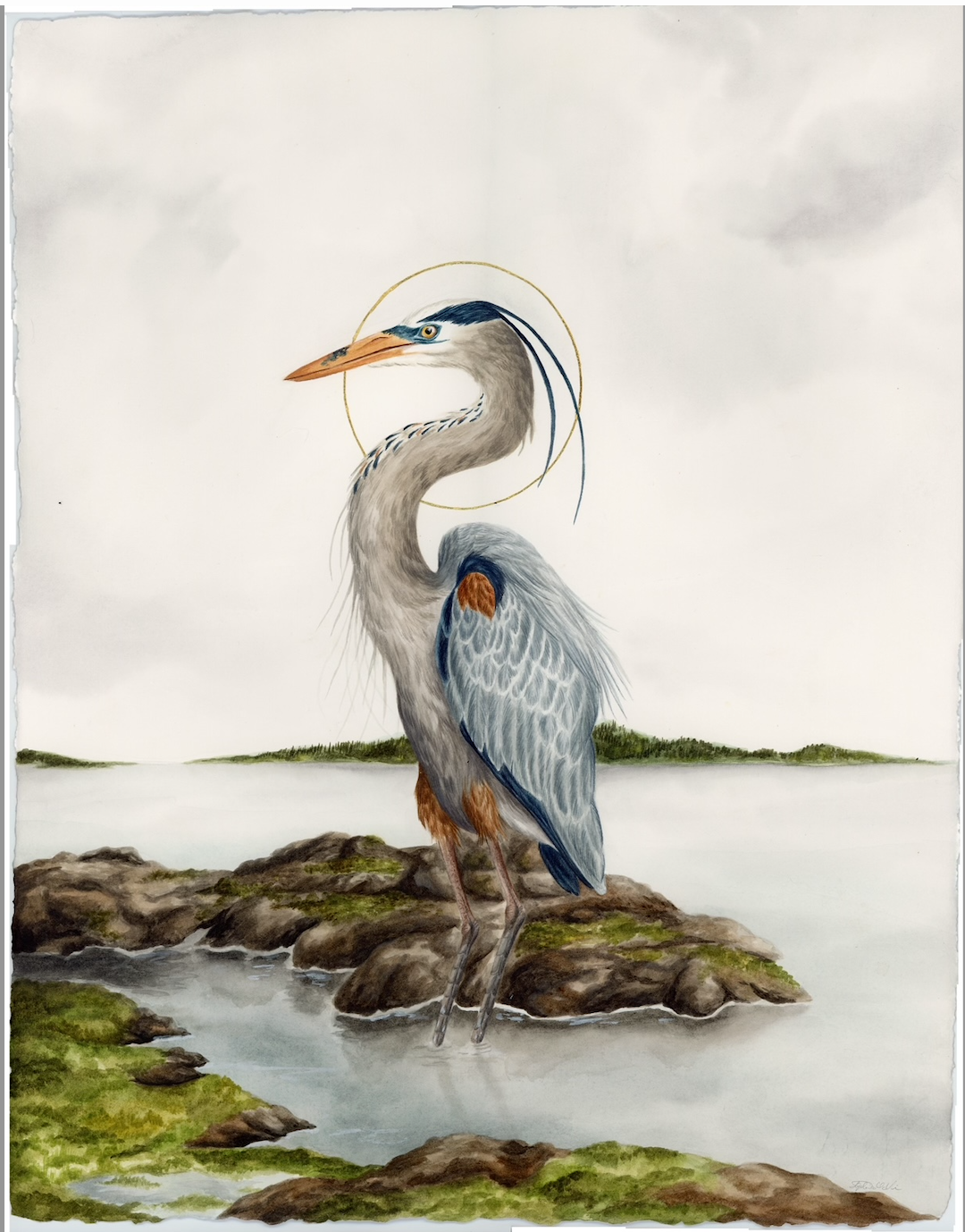 SOPHIE McVICAR ORIGINAL ART - Blue Herons