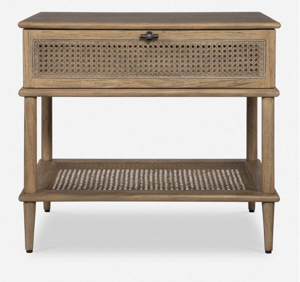 Coast Side Rattan Table with Drawer