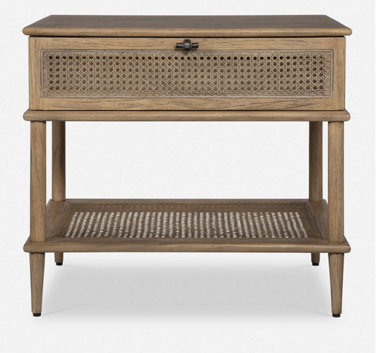 Coast Side Rattan Table with Drawer