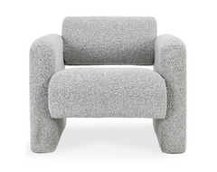 Marcel Boucle Accent Chair Mercury Gray