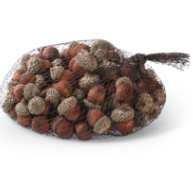 BAG OF 75 WOOD ACORNS