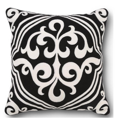 Black & White Damask Pillow