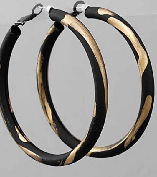 Gold Line Paint Hoops