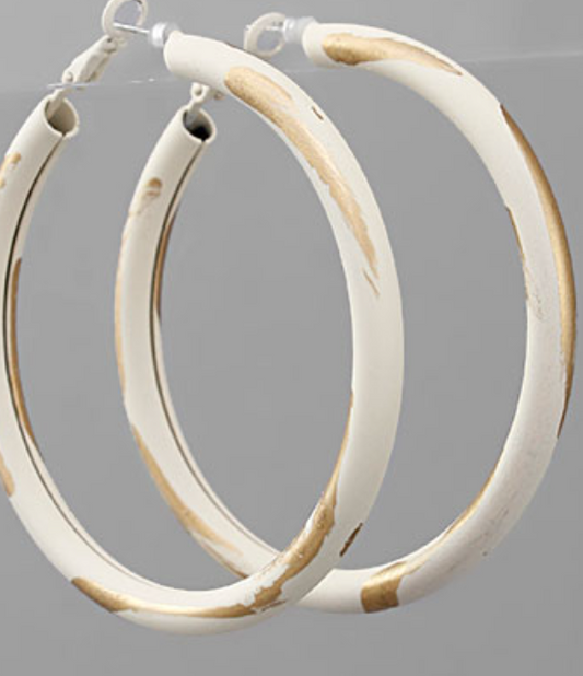 Gold Line Paint Hoops