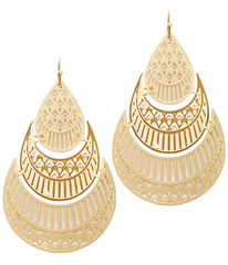 Teardrop Filigree Earrings