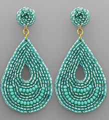 Beaded Teardrop Earrings