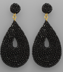 Beaded Teardrop Earrings