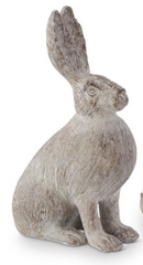 Assorted Gray Textured Resin Rabbits