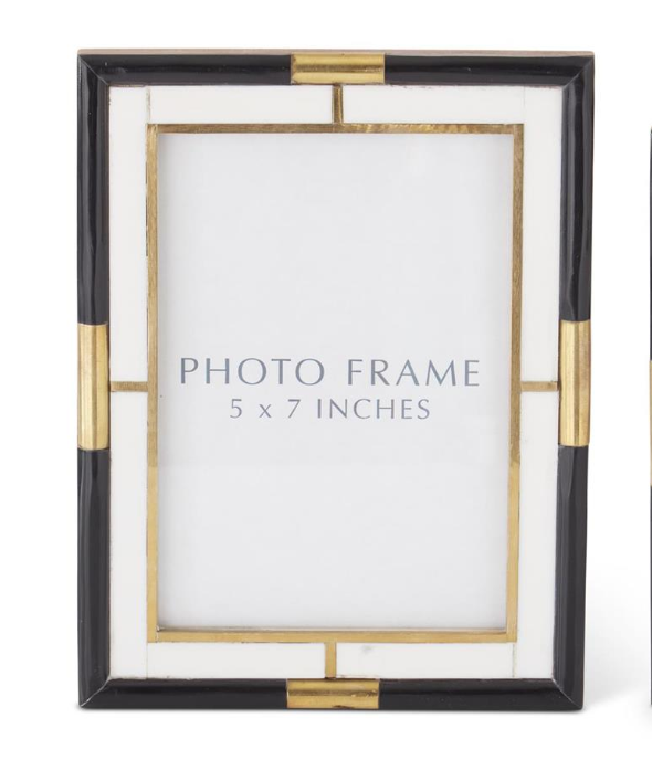 Black Cream & Gold Tiled Photo Frames