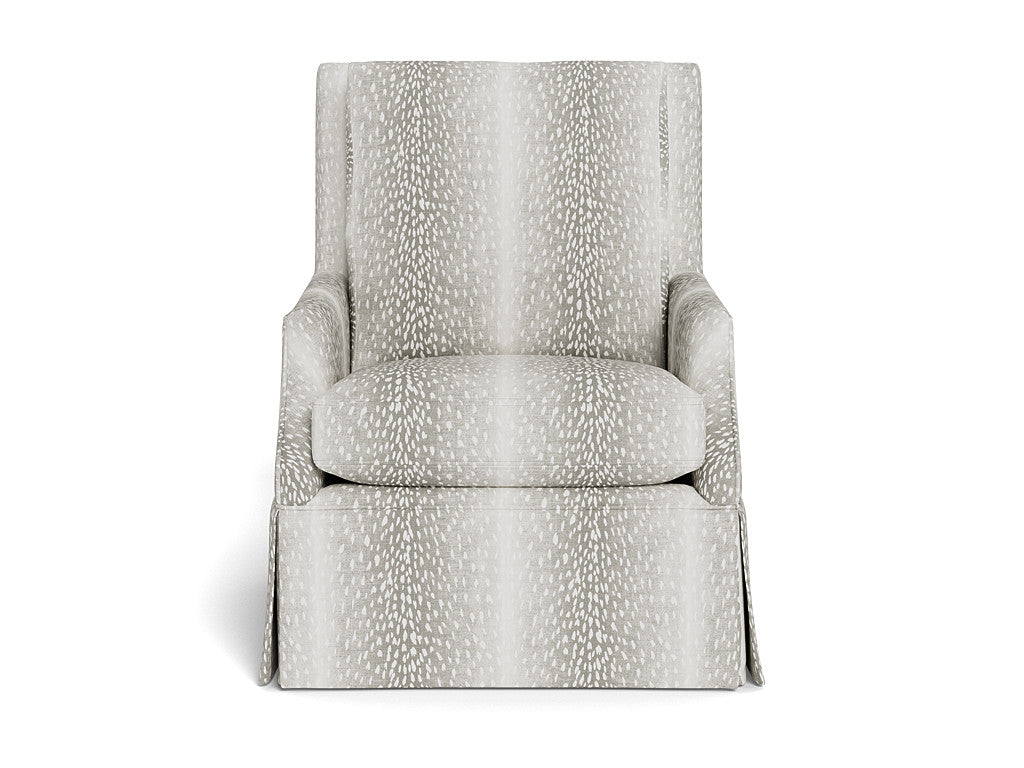 Jocelyn Swivel Chair - Fawn Linen