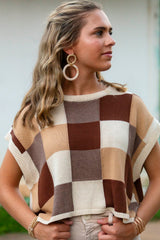 SQUARE COLOR BLOCK SWEATER