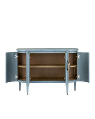 Briallen Blue Demi-Lune Cabinet