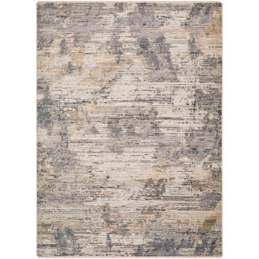 Aida Rug - Charcoal & Tan