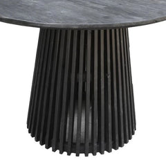 Austin 47" Round Matte Black Dining Table