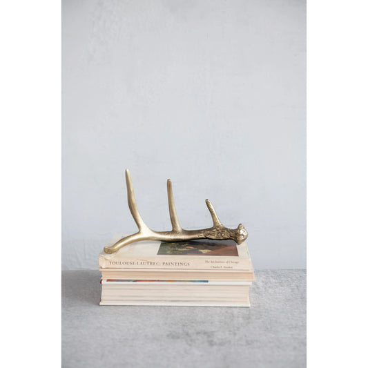 Aluminum Antler Décor With Gold Finish