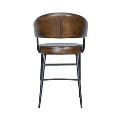 Dover Counter Chair in Handwashed Chestnut Buffalo Leather