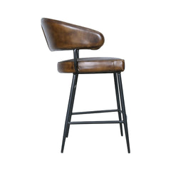 Dover Counter Chair in Handwashed Chestnut Buffalo Leather