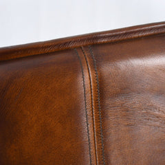 Stanley Counter Chair Hand Washed Chestnut Leather