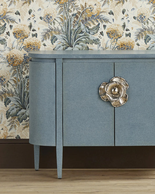 Briallen Blue Demi-Lune Cabinet