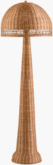 Ripa Accent Floor Lamp in Wheat Rattan 59"