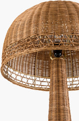 Ripa Accent Floor Lamp in Wheat Rattan 59"