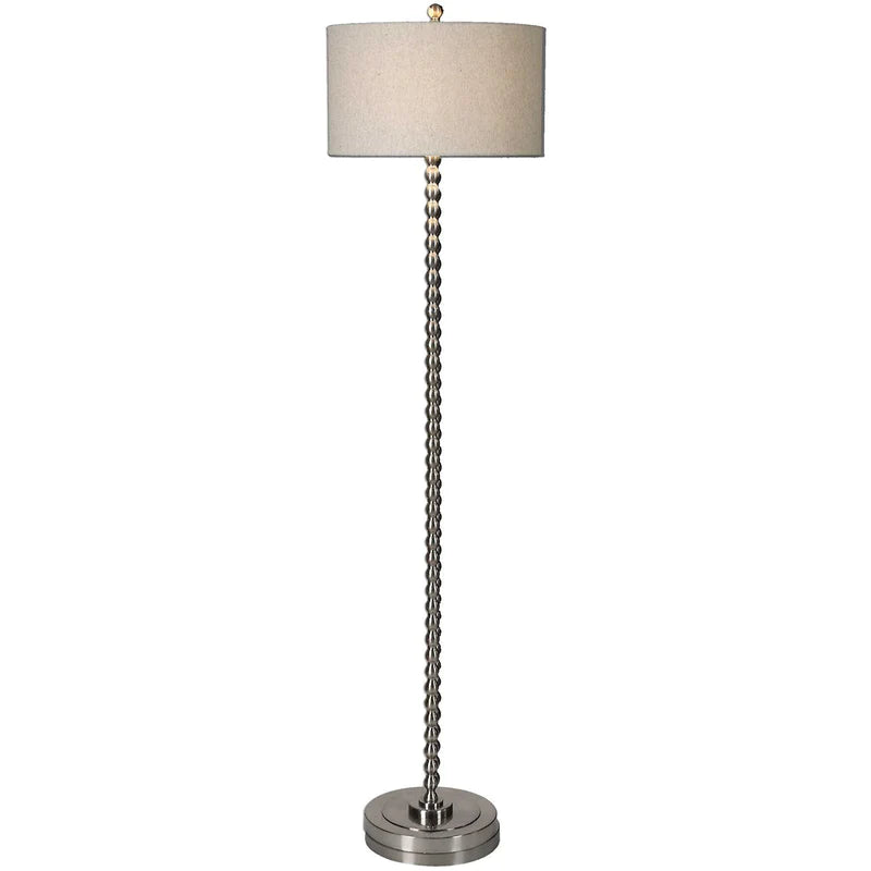 Sherise Floor Lamp in Brushed Nickel